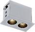 Lámpara empotrada downlight 75x44x48mm hueco 70x35mm 2x2.5W 3000K CRI90 30° con driver on-off 100-277V