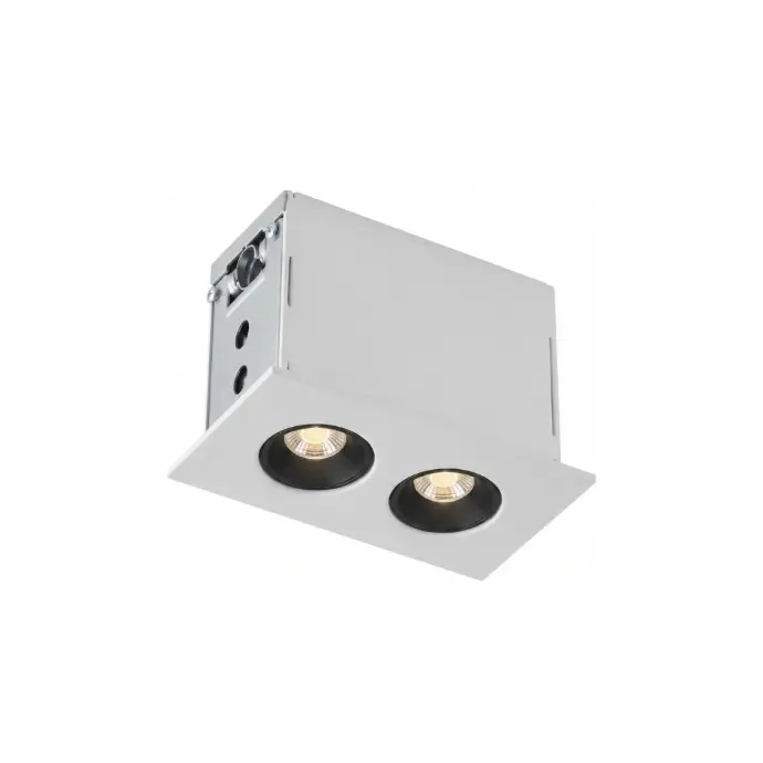 Lámpara empotrada downlight 75x44x48mm hueco 70x35mm 2x2.5W 3000K CRI90 30° con driver on-off 100-277V