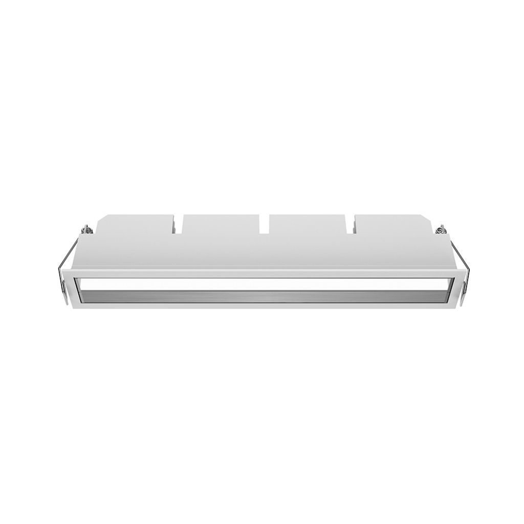 Lampara empotrada Wall Washer 285x45mm 24W 1100lm 3000K CRI90 con driver 0-10V 100-250V Blanca FWW10
