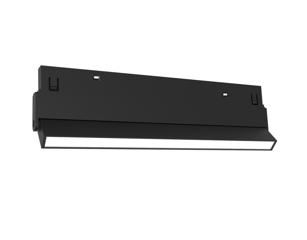 Lámpara lineal luz difusa negra dirigible para riel magnético 10mm M101 40V CRI90 120° M101-FLSF