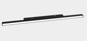 Lámpara lineal luz difusa negra para riel magnético 10mm M101 40V CRI90 120° M101-FLS