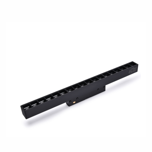 Lámpara lineal luz directa negra para riel 48V CRI90 KD-L20/GS