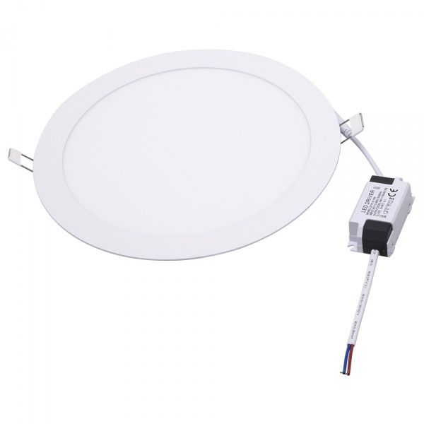 Panel empotrable redondo Ø170*12mm 12W 1080lm 4000K atenuable Triac 85-265V Hueco Ø155mm KD