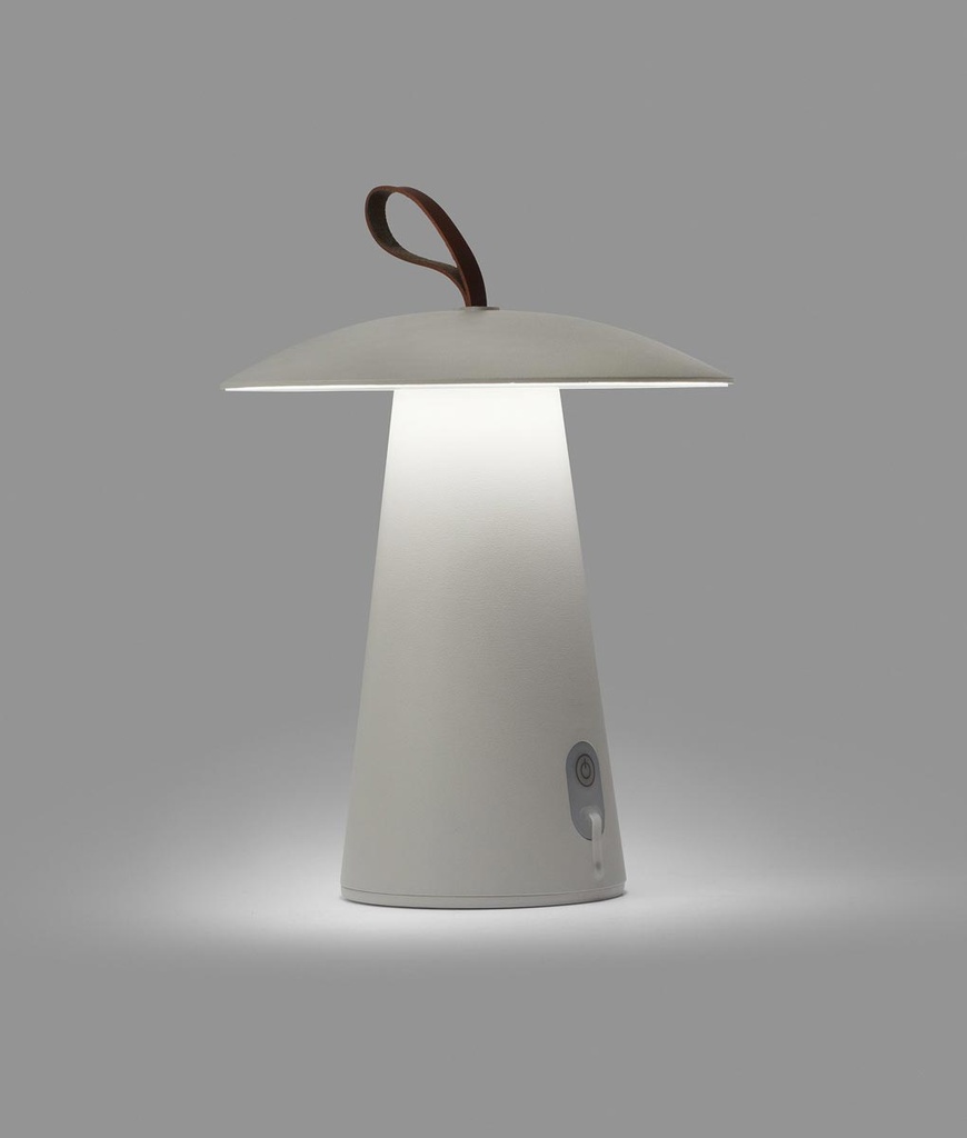 Lámpara de mesa portátil Task blanca led 3000K