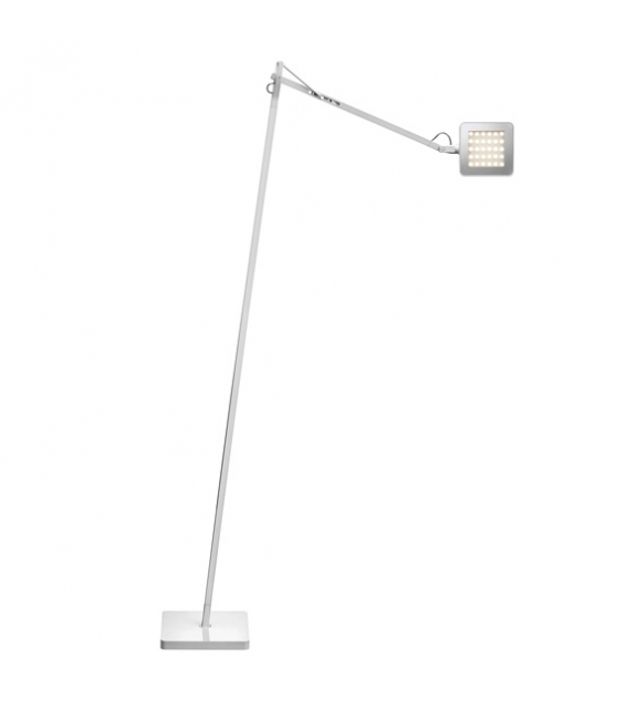 Lámpara de pie Kelvin Led con base blanca