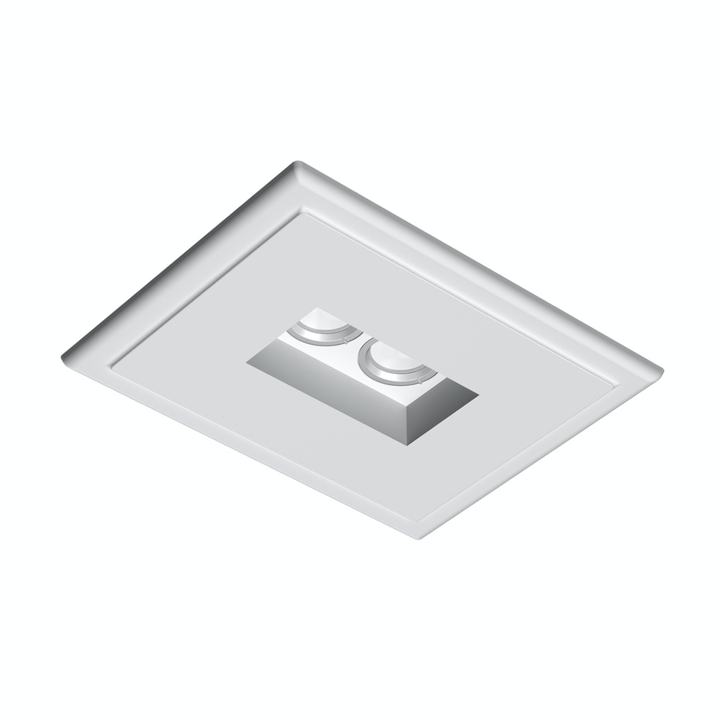 Lampara empotrable downlight Soft Architecture USB Square 2xMR16 50W