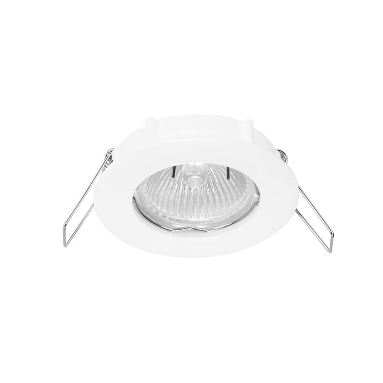 Lampara empotrable downlight Sound Plus fija GU10 Blanca