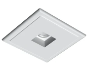 Lampara empotrable downlight+wall washer Soft Architecture USB Square 2xMR16 50W