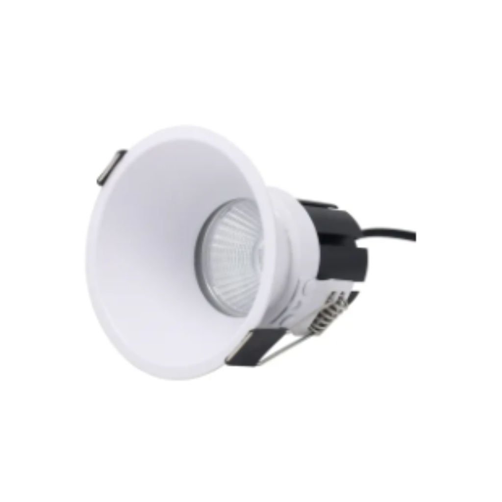 Lámpara empotrada redionda fija D=83mm GU10 blanca