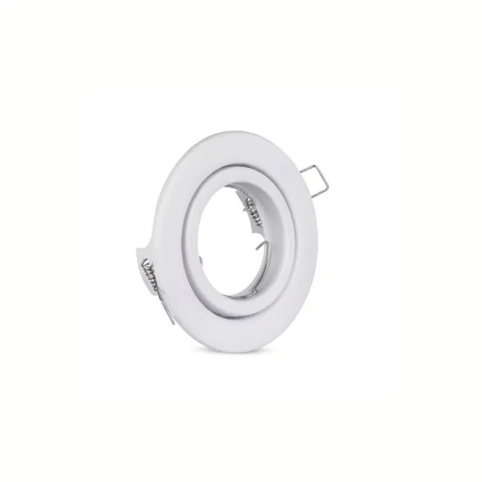 Lampara empotrada redonda dirigible D=86mm GU10 Blanca