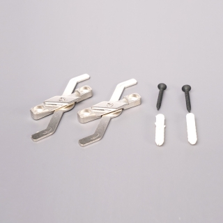 Par de ganchos para fijar al techo superficialmente perfil LS