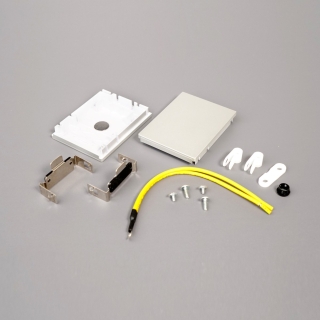 Par de tapas terminales para LS5470 blancas