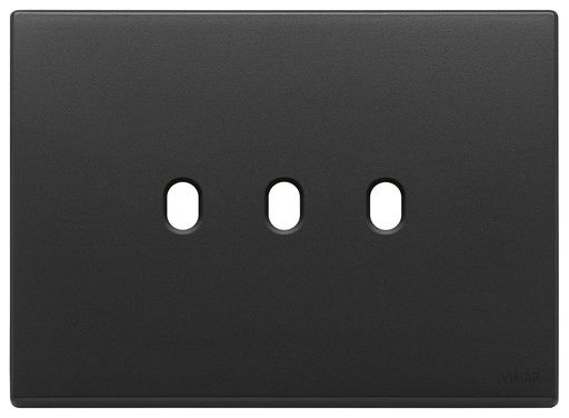 [VM-22673.3.03] Placa Eikon Vintage (3M x 3 huecos) -Vimar (Antracita)