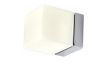 Plafón cubo con difusor de vidrio opal 100x100x122mm IP44 led 10W 120V 3000K