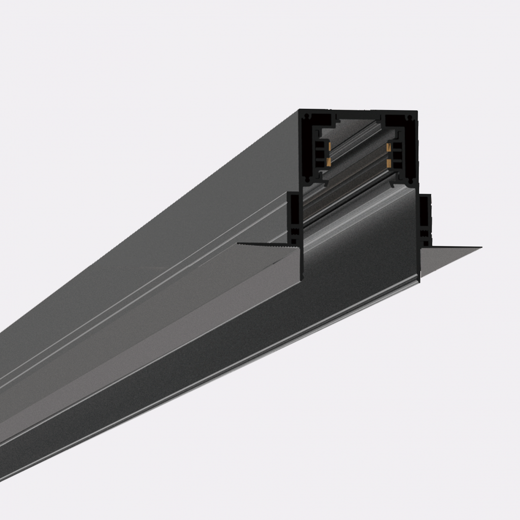 Riel 48V Empotrado negro TLS-MR4