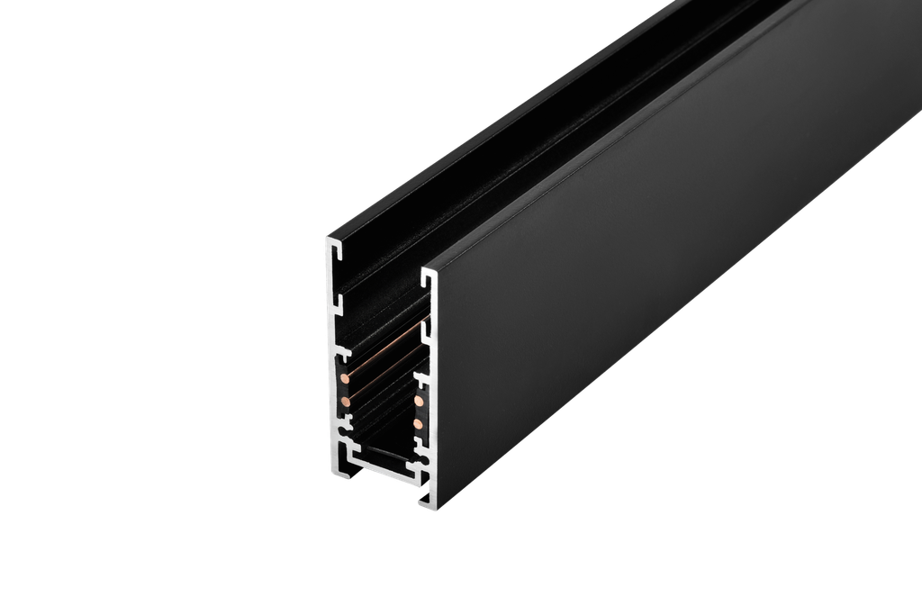 Riel magnético 15mm 48V superficial negro M15