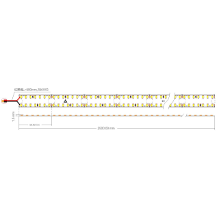 Tira de led 24V 20w/m 2700lm/m 20mm 2.5M D8280-2420