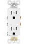 Tomacorriente 15A/125V blanco