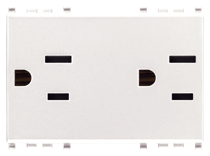 Tomacorriente Doble Eikon -Vimar (127Vac/15Amp)