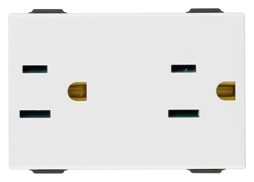 Tomacorriente Doble NeveUP (127Vac/15Amp) -Vimar