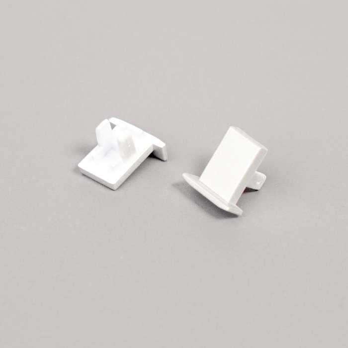 Set de tapas terminales para LE1212. Plateadas