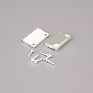 Set de tapas terminales para LE2013. Plateadas