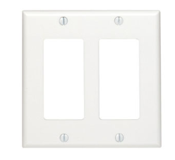 Tapa 2-gang blanca