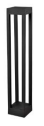 Poste 110*110*(H)600mm negro led 10W 3000K 800lm 85-265V IP65