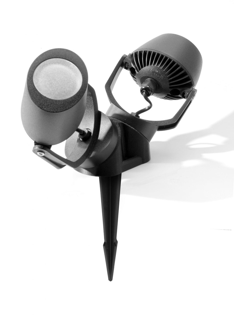 Reflector Mini Tommy-El 2L Spike IP66 con 2 bombillos led 2700/4000K 6W 600lm 100-240V GU10
