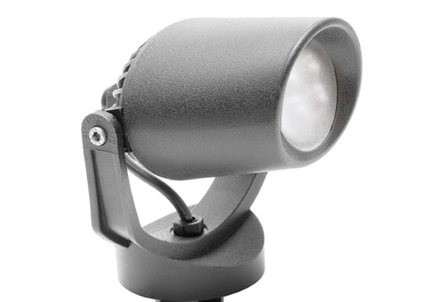 Reflector Mini Tommy-El Spike IP66 con bombillo led 6W 600lm 25000 hrs 100-240V GU10