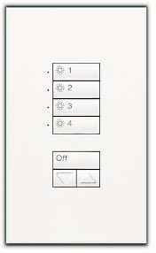 Botonera Seetouch GRAFIK Eye (4Botones con R/L)