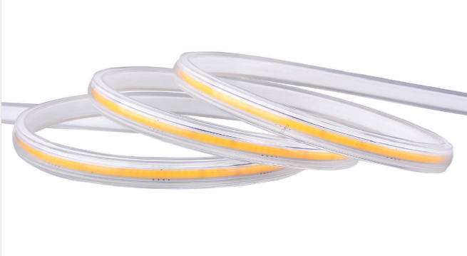 Cinta de led  con leds continuos 120V 9W/m 600lm/m CRI80 IP67 atenuable J2000