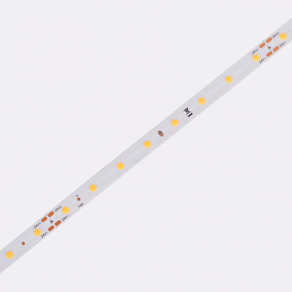 Cinta de led (rollo de 5m) con 64 leds/m 24V 4.4W/m 490lm/m 111lm/w CRI80 8mm atenuable CO-FD64