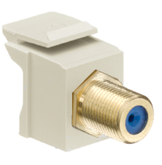 Conector Quickport para TV Coaxial Color Blanco