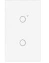 [FH-USW882 1W] Interruptor doble touch (110Vac-250Vac/15Amps/1200W Wifi 2.4 GHz) Tecnología TUYA (Blanco)