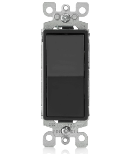 Interruptor 15A 3-way negro