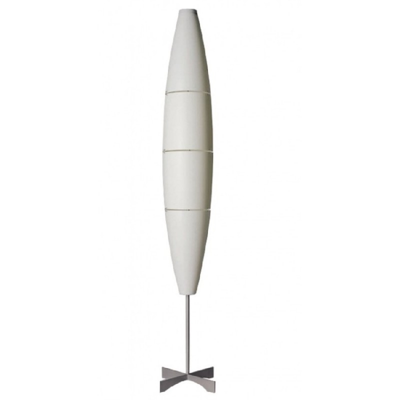 Lampara de Pie Havana (Uso Interior) blanca-cromo E27 150W