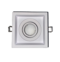 Lámpara empotrada simple dirigible recedida 100x100mm GU10