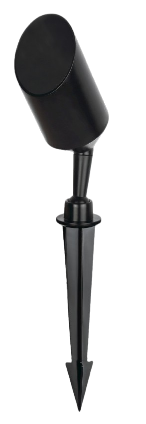 Reflector nylon+fibra con pincho IP65 ∅60*346mm GU10 Negro 