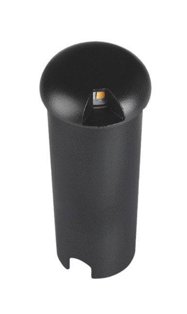 Lámpara empotrada en piso señalización 1 lado IP67 aluminio ø42x100mm hueco empotramiento ø38 led 3w 67lm 3000K CRI80 100-240V 