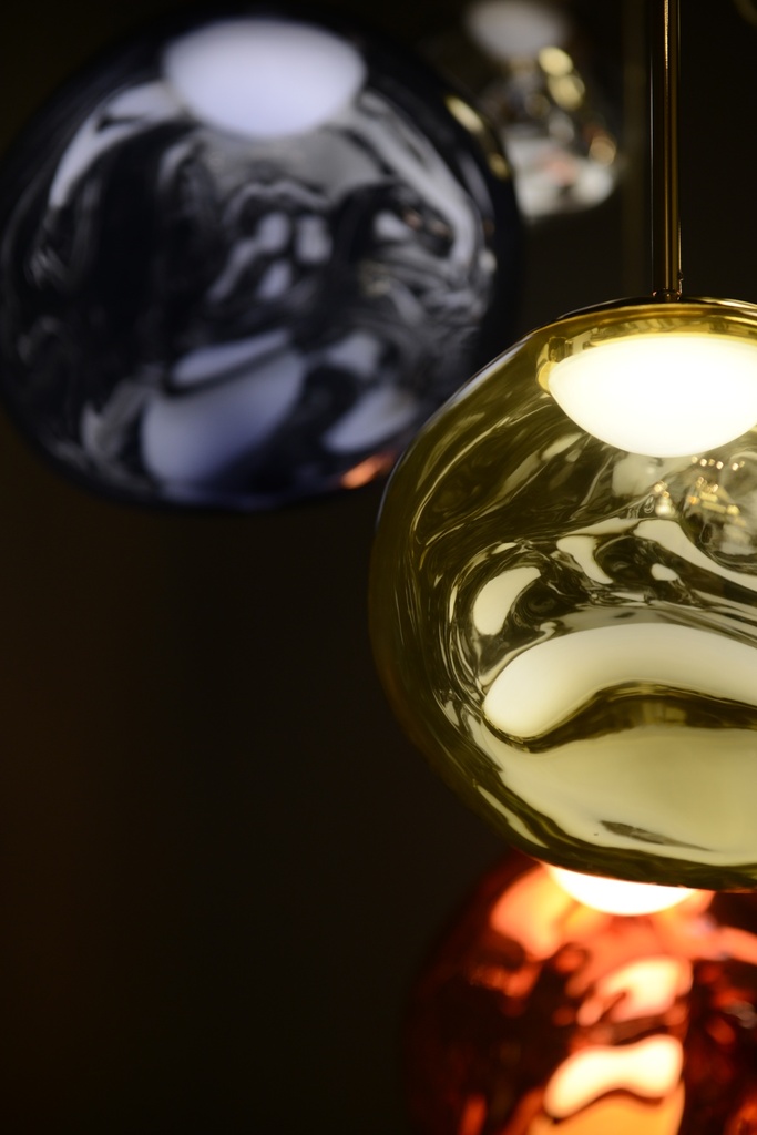 Lámpara colgante roca 1 PMMA led 8.4W 3000K 120V on-off  ø280×H415(Max.H2000)mm 