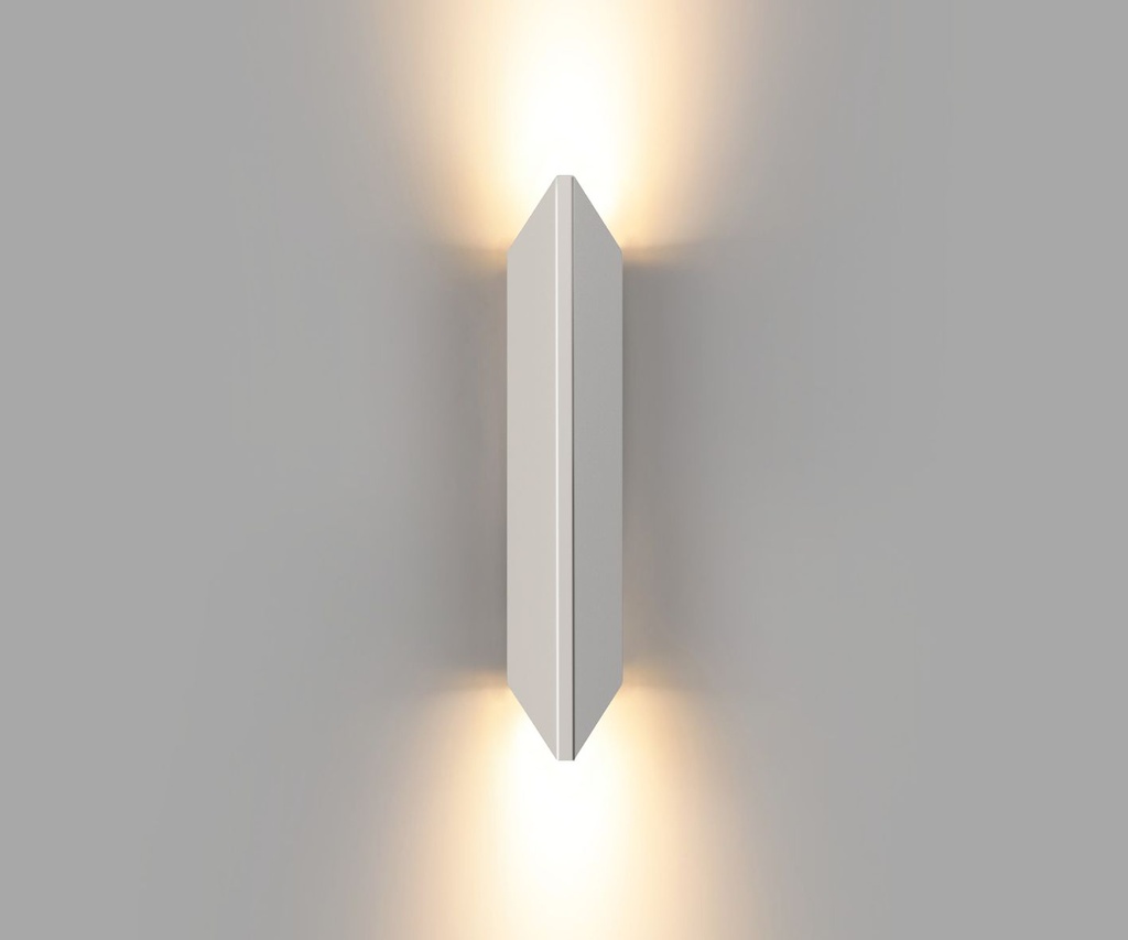 Aplique luz directa-indirecta L71×W55×H325mm led 2x5W 3000K CRI90 120V