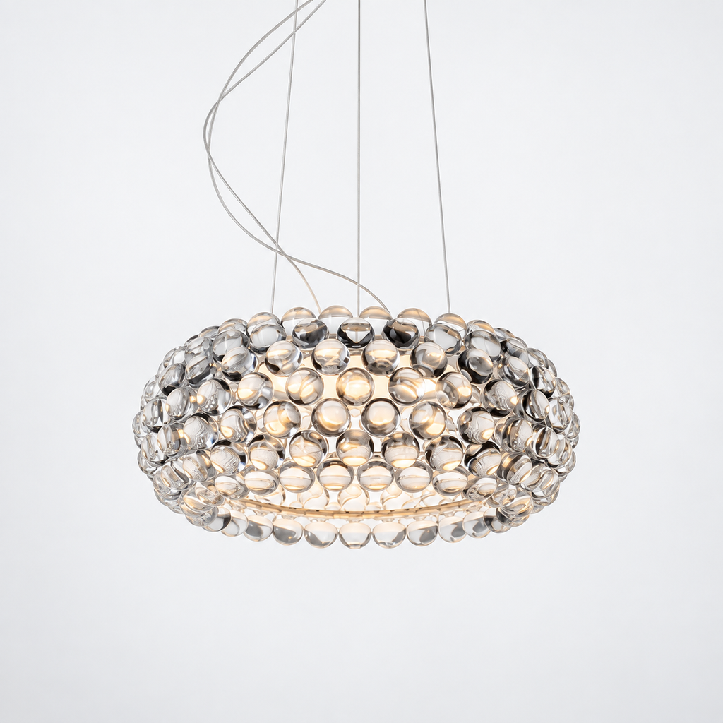 Lampara Colgante Caboche Plus grande Transparente ø70cm led 28W 2700K 3850lm CRI90 120-277V 