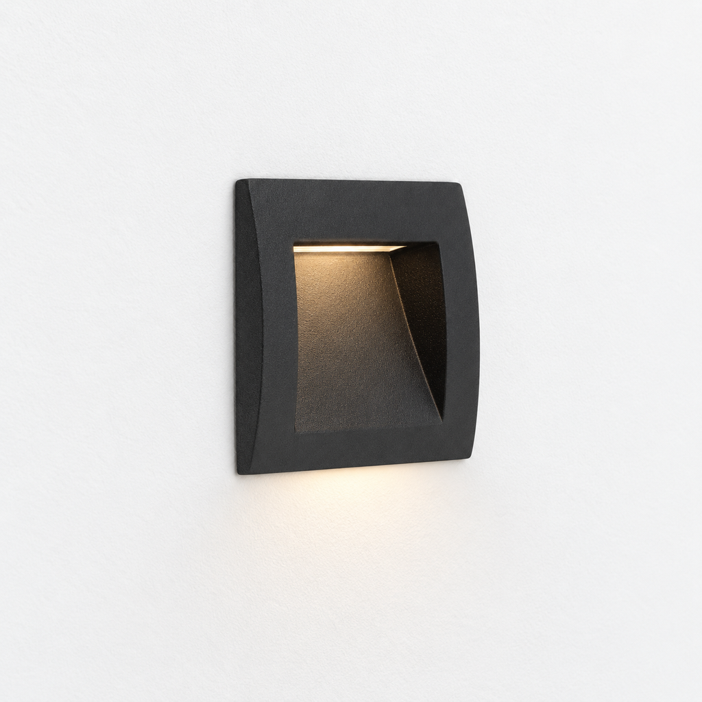 Aplique de senalizacion IP65 Zilo cuadrado 90x90mm  3.6W 465lm 2700/3200/4000K 100-277V