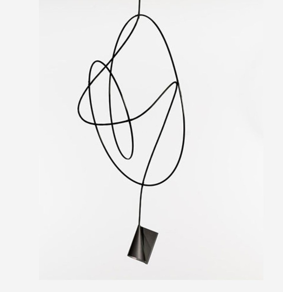 Lámpara colgante Signature 1xGU10 450cms negra