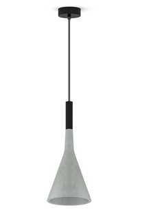 [VY-P5513] Lámpara colgante cemento para E27 Ø16x36cm