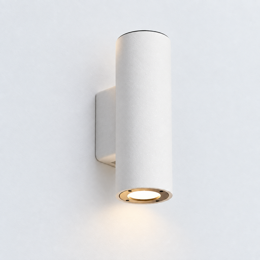 Aplique cilíndrico de cemento IP54 2xGU10 Ø8.5x25cm