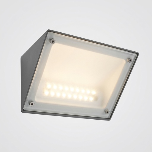 Aplique de pared de exterior IP65 Curie glass 350mm led 25.1W On-Off 2941lm