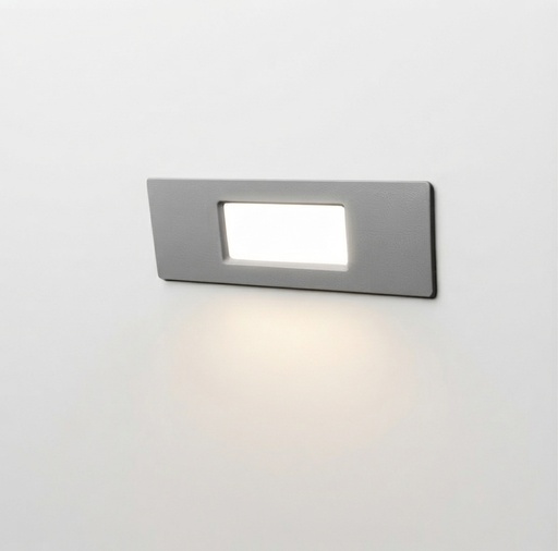 [FU-6C1.000.000.LYJ1R] Aplique Empotrado en pared Nina L=150mm gris IP55 con bombillo led 3000K 100-240V R7s