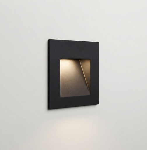 [KD-LSL92-3W-BK] Aplique para empotrar en pared IP65 3W 3000K negro 120V
